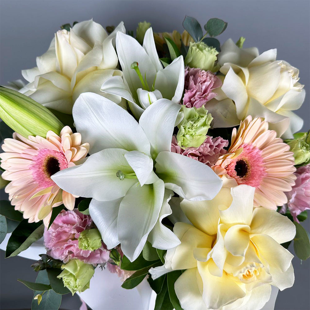 Soft Blush - Box Arrangement (Seasonal)