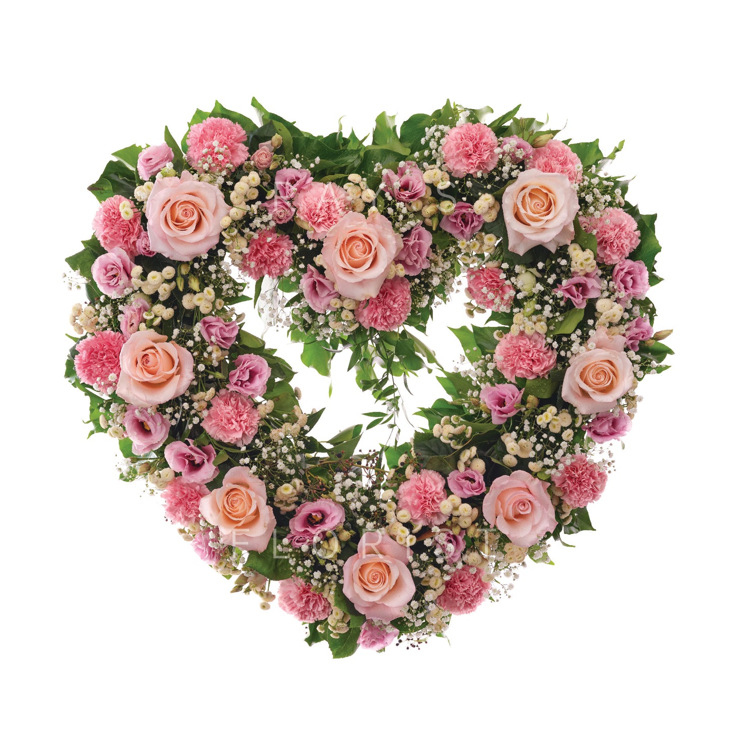 Premium Open Heart with Seasonal Pinks