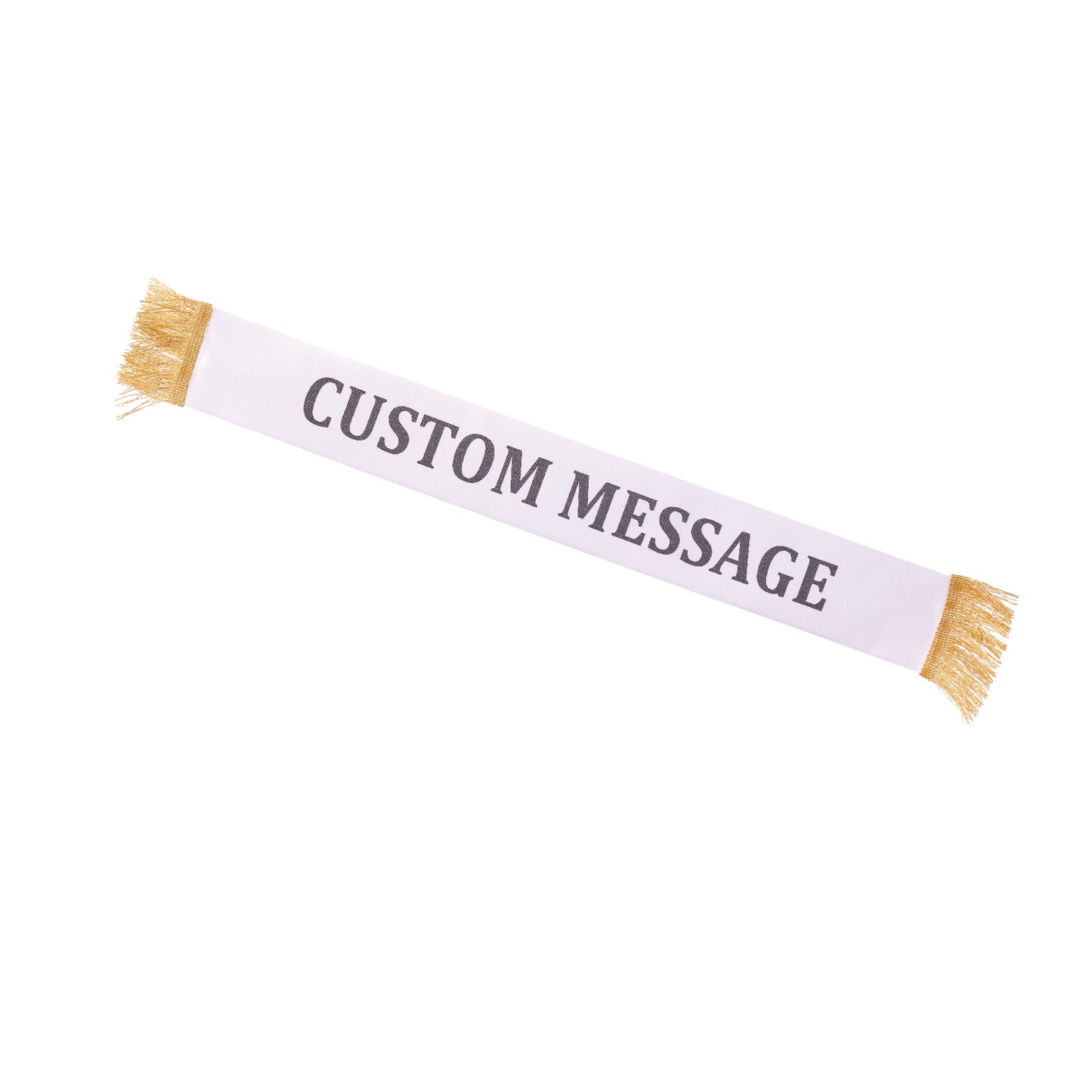 White Sash - Custom Print Message