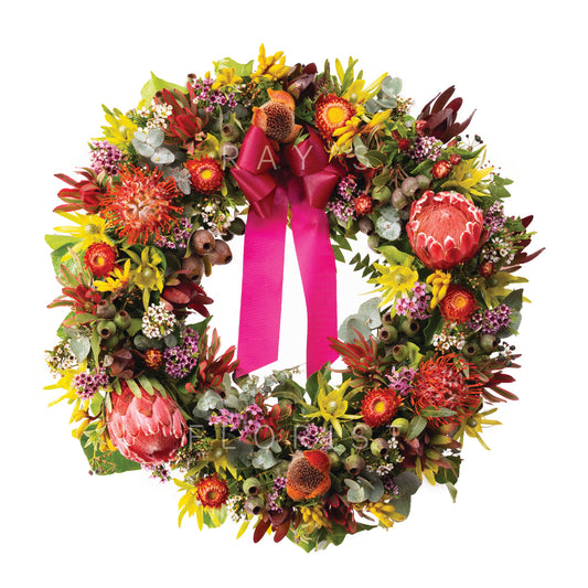 Premium Wreath with Seasonal Natives