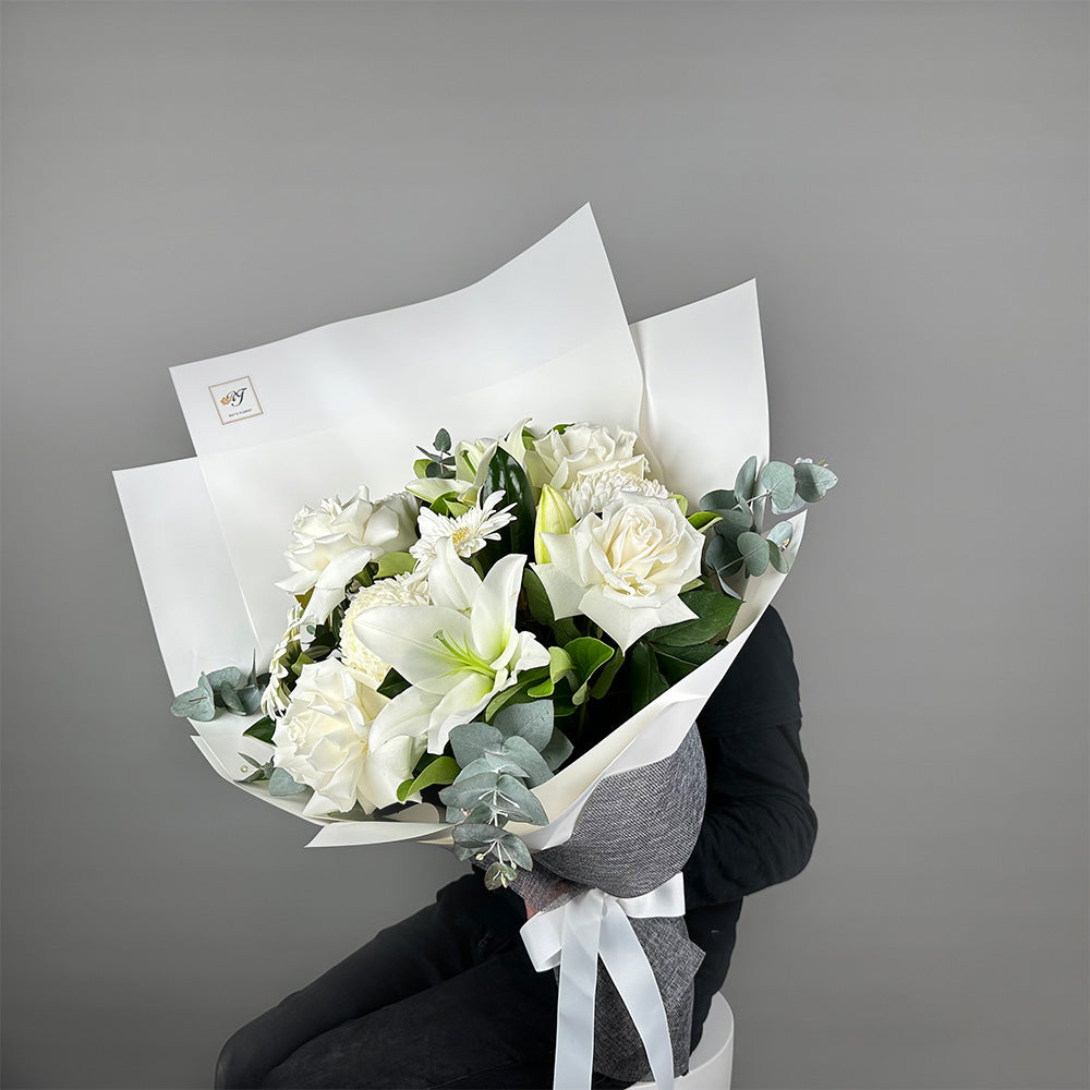 Morning Blooms Bouquet - White