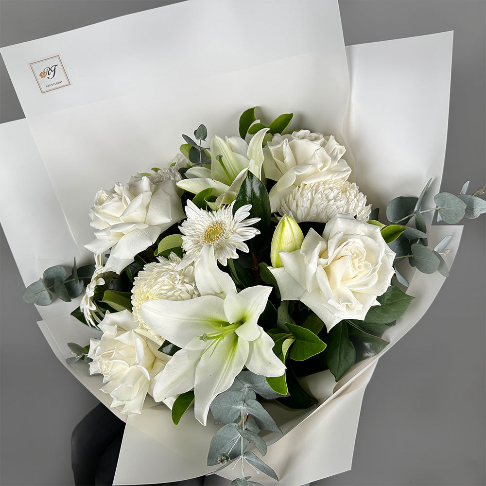 Morning Blooms Bouquet - White